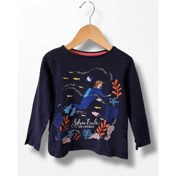 Piccolina Other - Piccolina Sylvia Earle Long Sleeved Tee, Size 4T